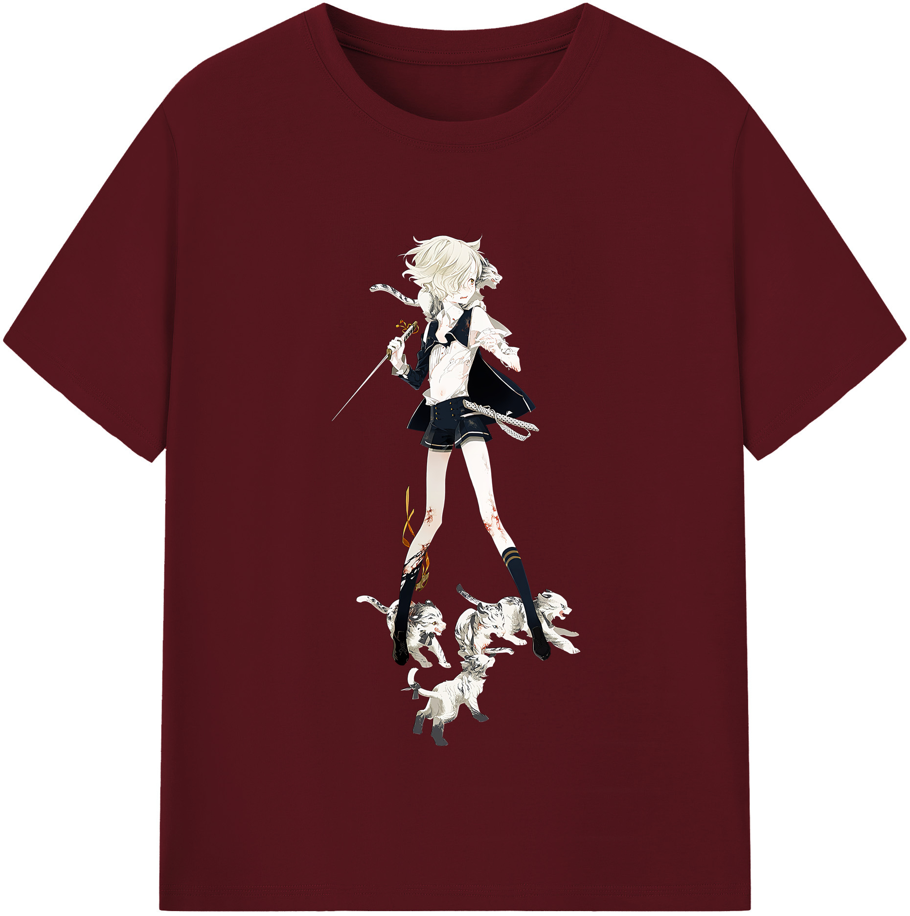 （画像用） 刀剣乱舞 Touken Ranbu 綿100％半袖Tシャツ（フロントプリント）